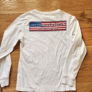 Vineyard Vines Kids American Flag Long Sleeve Tee